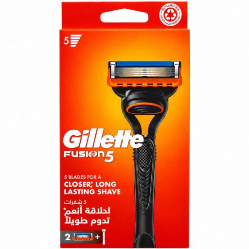 خود تراش ژیلت مدل Gillette fusion 5 دو یدک