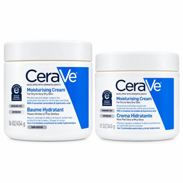 کرم کاسه ای مرطوب کننده و آبرسان cerave پوست خشک و خیلی خشک سراوی