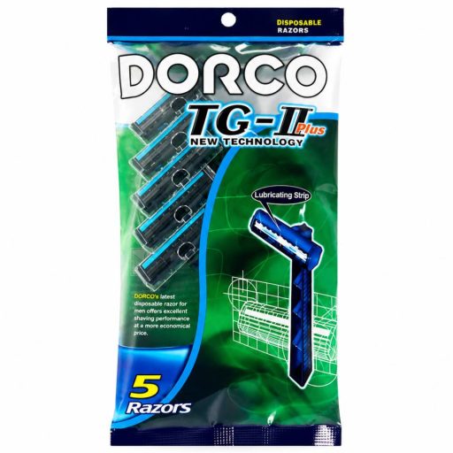 خود تراش دو لبه دورکو DORCO مدل TG-II Plus بسته 5 عددی