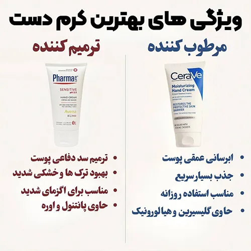 ویژگی‌ های بهترین کرم دست