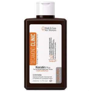 شامپو کراتین پلاس موهای خشک و آسیب دیده دکاموند کلینیک 230ml