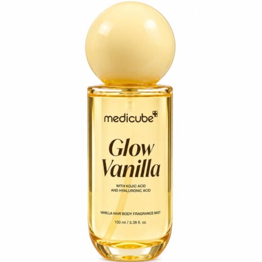 بادی میست وانیلی مو و بدن مدیکیوب Glow Vanilla حجم 100ml