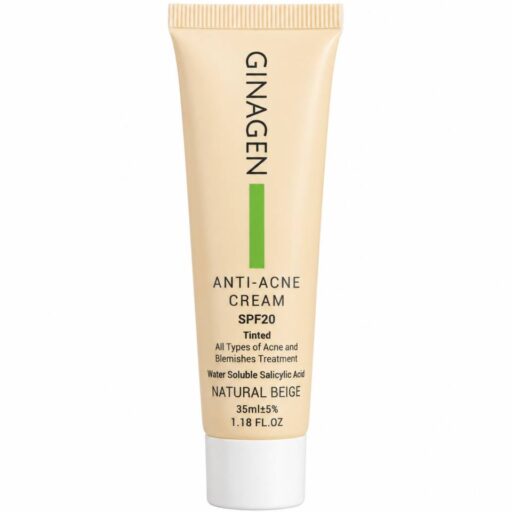 کرم ضد جوش رنگی ژیناژن SPF20 بژ طبیعی 35ml