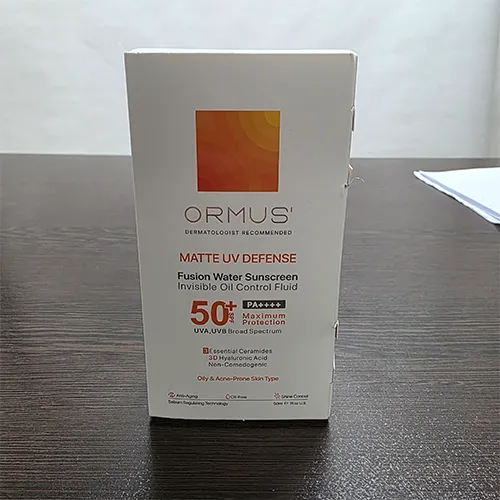 فلوئید ضد آفتاب اورموس 50ml بی رنگ مات برای پوست چرب